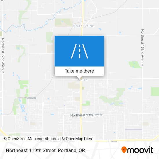 Northeast 119th Street map