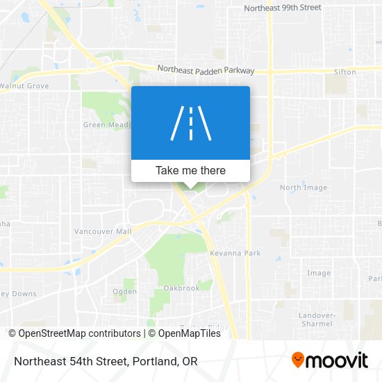 Mapa de Northeast 54th Street