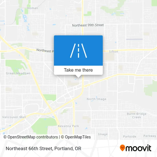 Northeast 66th Street map