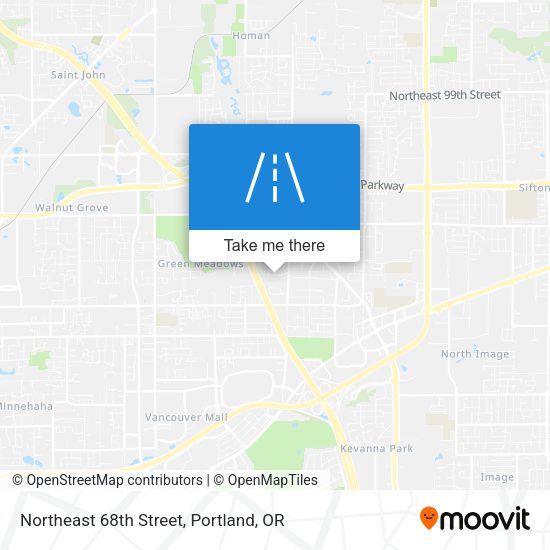 Northeast 68th Street map