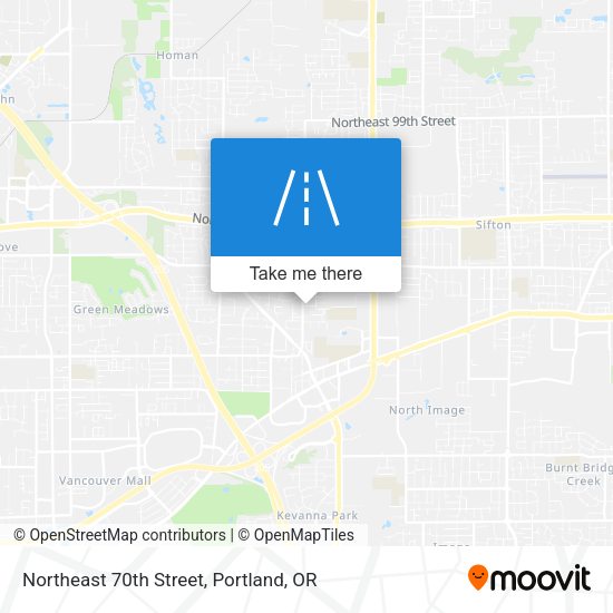 Mapa de Northeast 70th Street