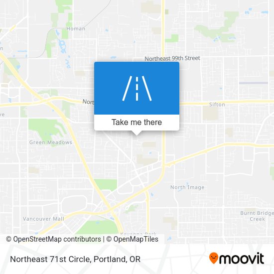 Northeast 71st Circle map