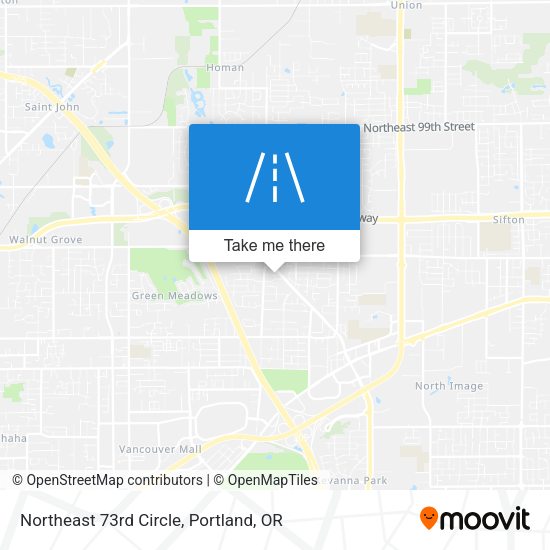Northeast 73rd Circle map