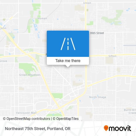 Northeast 75th Street map
