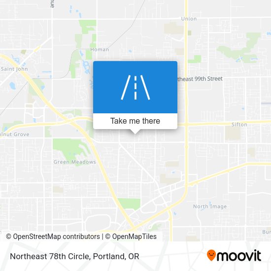 Northeast 78th Circle map