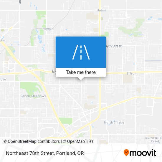 Northeast 78th Street map