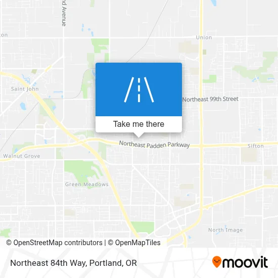 Northeast 84th Way map