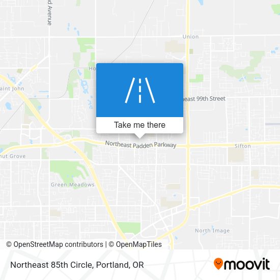 Northeast 85th Circle map