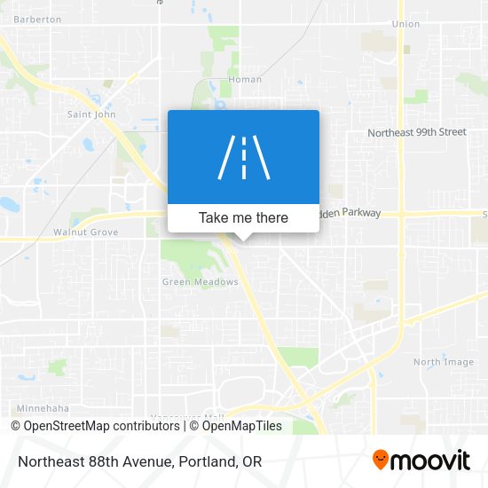 Northeast 88th Avenue map