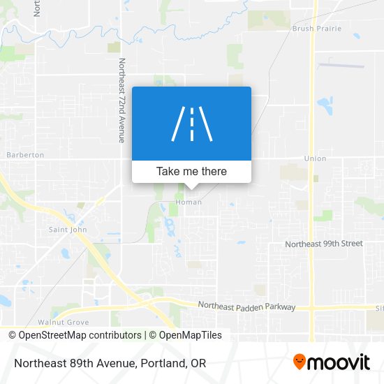 Mapa de Northeast 89th Avenue