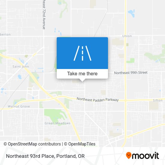 Mapa de Northeast 93rd Place