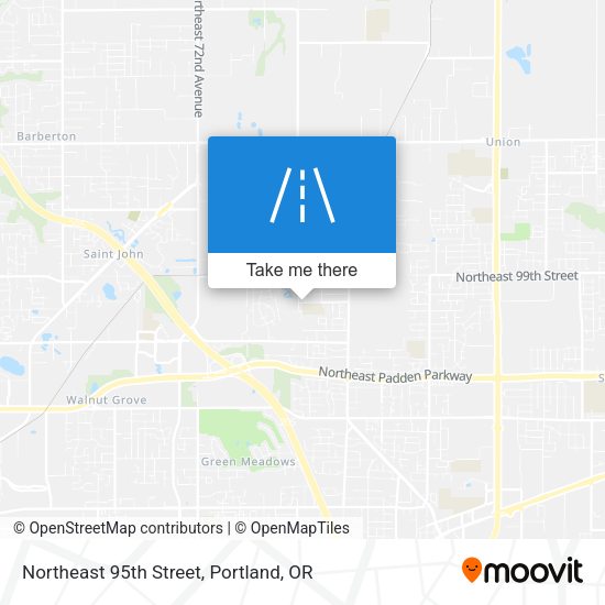 Northeast 95th Street map