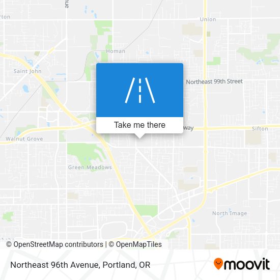 Northeast 96th Avenue map