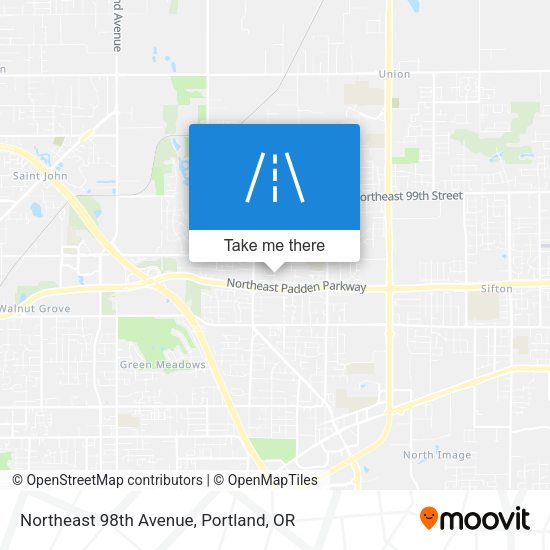 Mapa de Northeast 98th Avenue