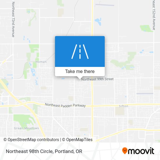 Mapa de Northeast 98th Circle