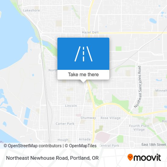 Northeast Newhouse Road map