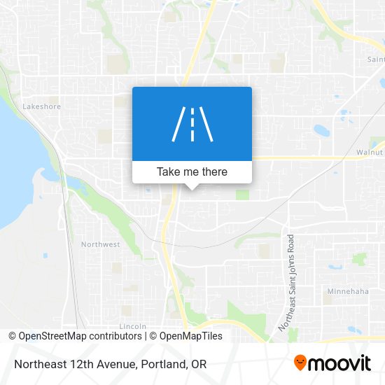 Northeast 12th Avenue map