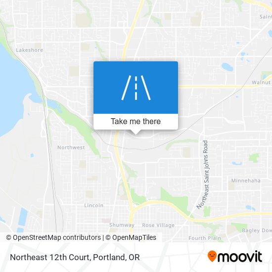 Northeast 12th Court map