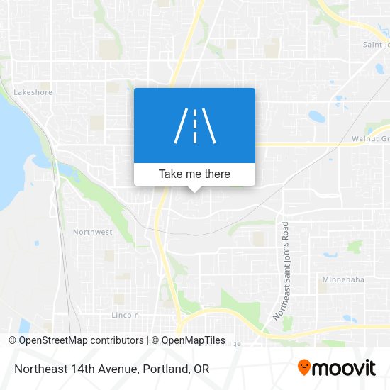 Northeast 14th Avenue map
