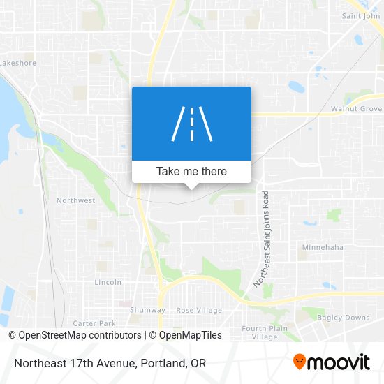 Mapa de Northeast 17th Avenue