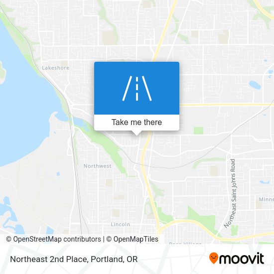 Northeast 2nd Place map