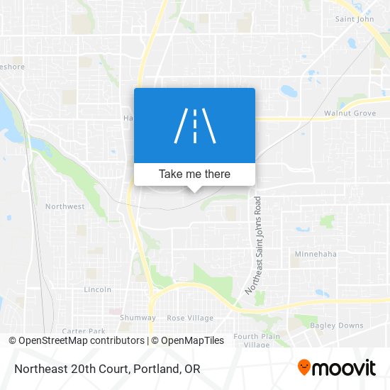 Northeast 20th Court map
