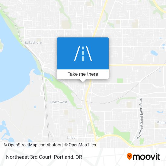 Northeast 3rd Court map