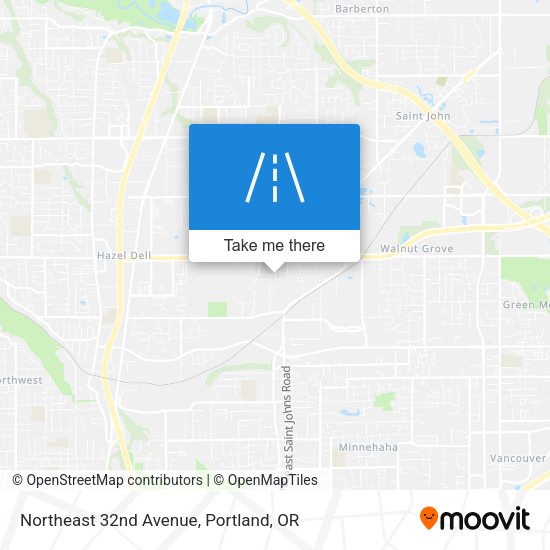 Mapa de Northeast 32nd Avenue