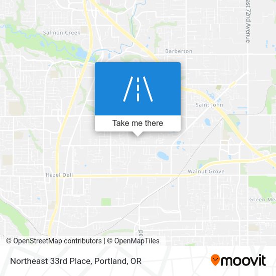Mapa de Northeast 33rd Place