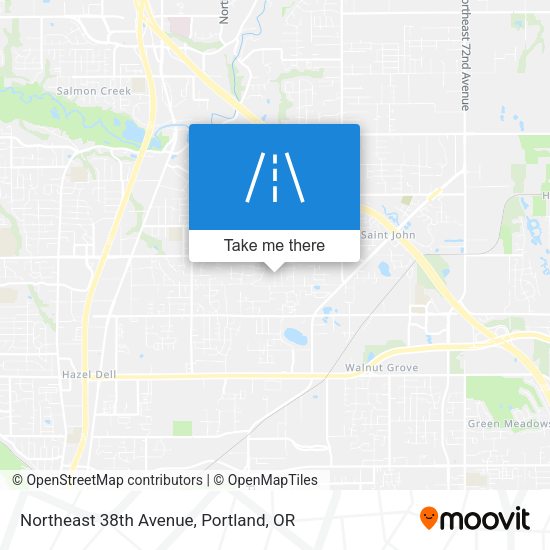 Mapa de Northeast 38th Avenue