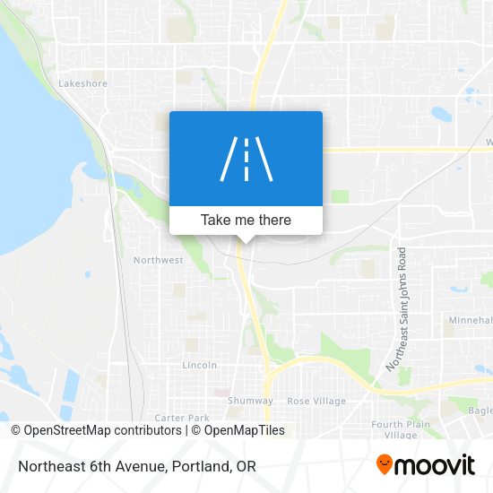 Mapa de Northeast 6th Avenue