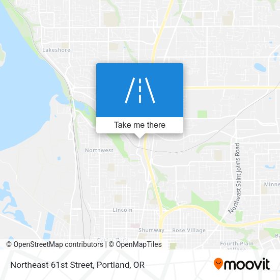 Northeast 61st Street map