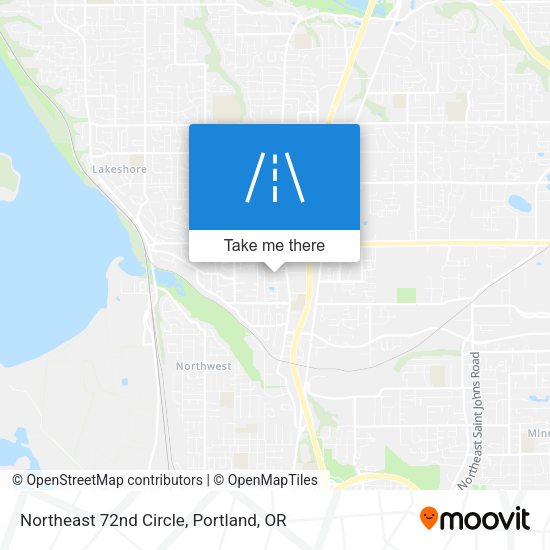 Mapa de Northeast 72nd Circle
