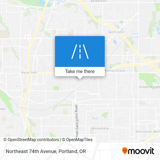 Mapa de Northeast 74th Avenue