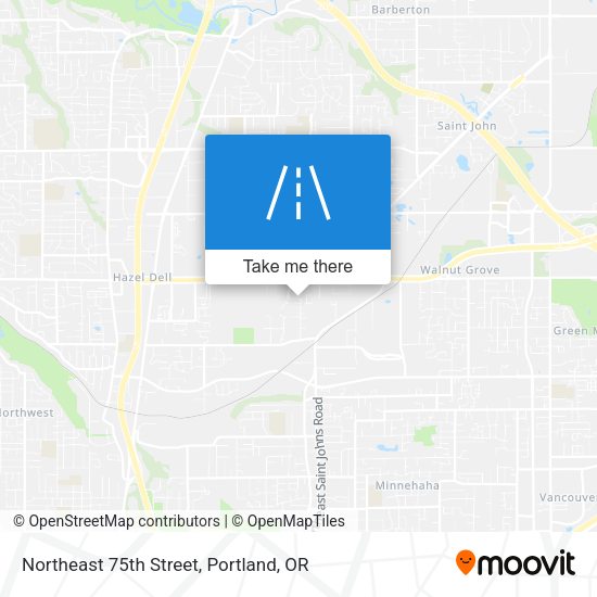 Northeast 75th Street map