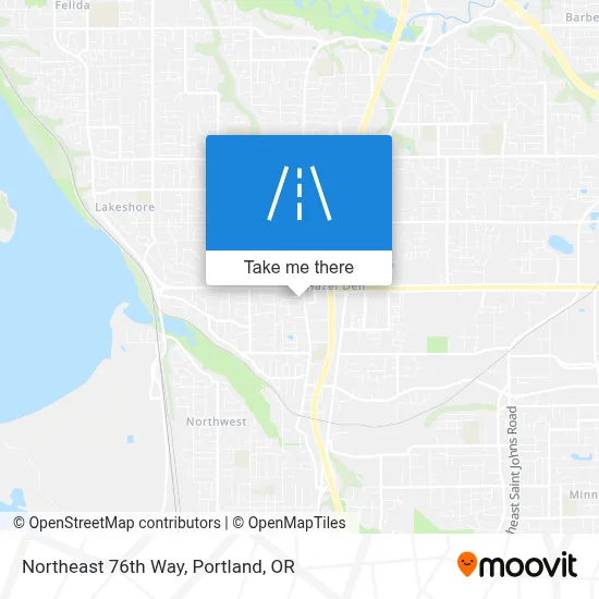 Northeast 76th Way map