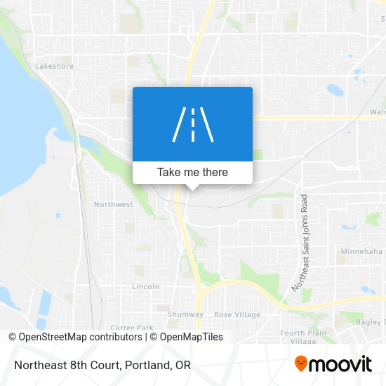 Northeast 8th Court map