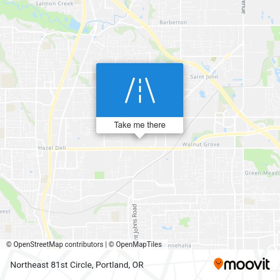 Northeast 81st Circle map