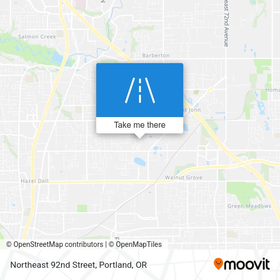 Mapa de Northeast 92nd Street