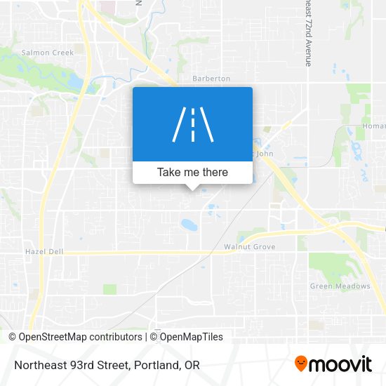 Mapa de Northeast 93rd Street