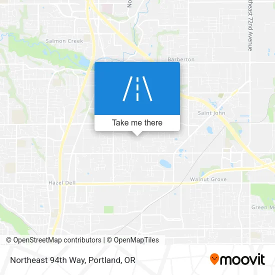 Northeast 94th Way map