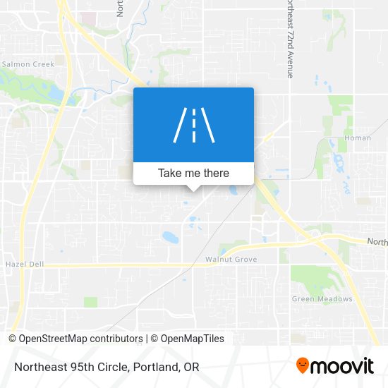 Northeast 95th Circle map