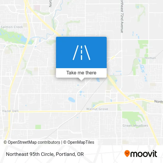 Northeast 95th Circle map