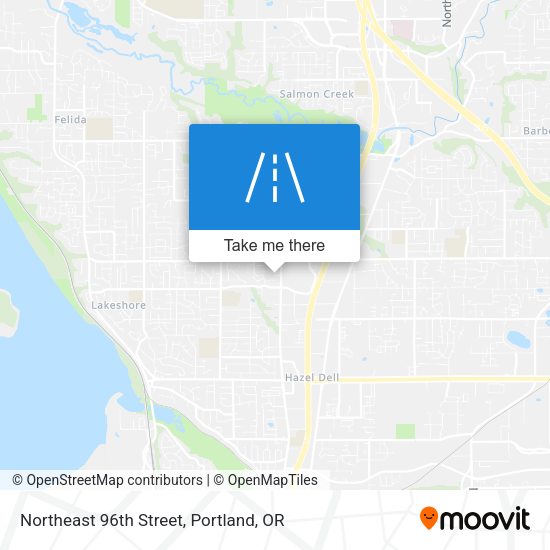 Northeast 96th Street map