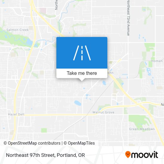Northeast 97th Street map