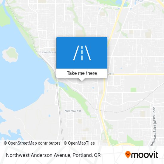 Mapa de Northwest Anderson Avenue