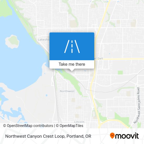 Mapa de Northwest Canyon Crest Loop
