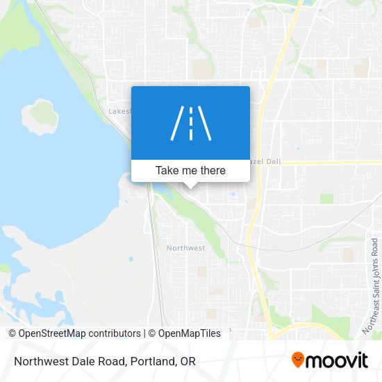 Northwest Dale Road map