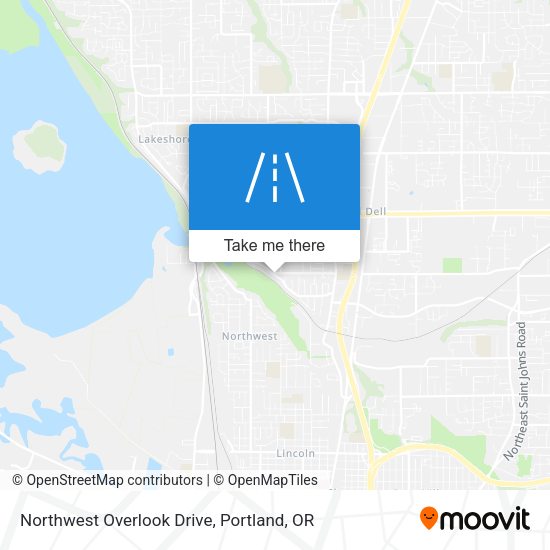 Northwest Overlook Drive map