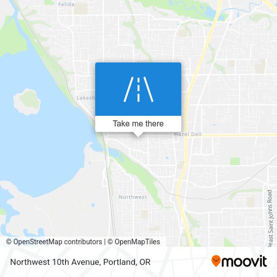 Mapa de Northwest 10th Avenue